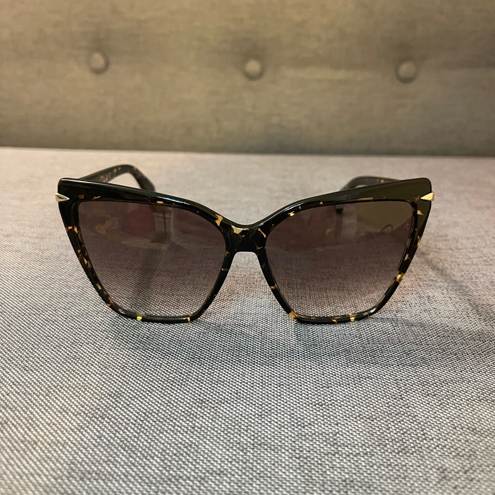 RAG & BONE CATEYE DARK HAVANA BROWN GRADIENT SUNGLASSES